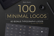 100 Minimal Logos + BONUS, a Branding & Logo Template by Graphicdome (Thumbnail 1 of 11)