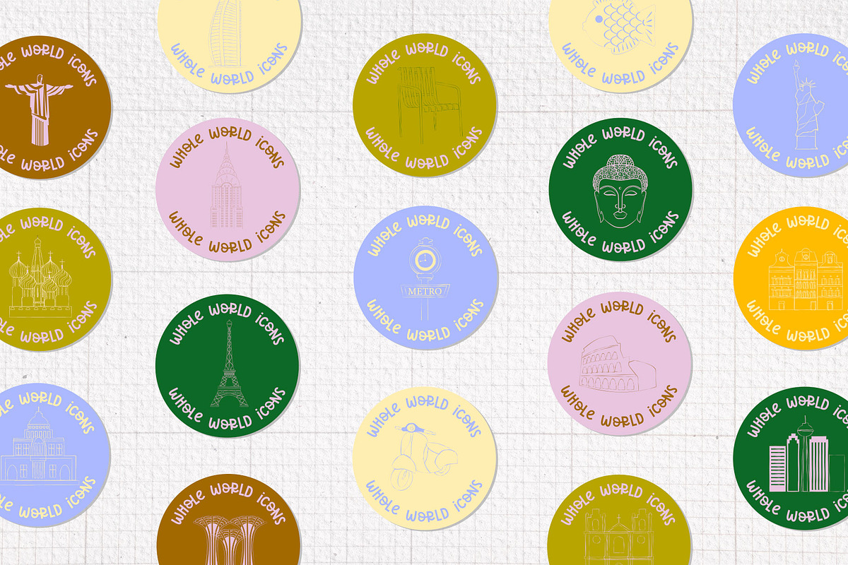 150 Whole World Icons, a Graphic by Mio Buono (Photo 5 of 8)