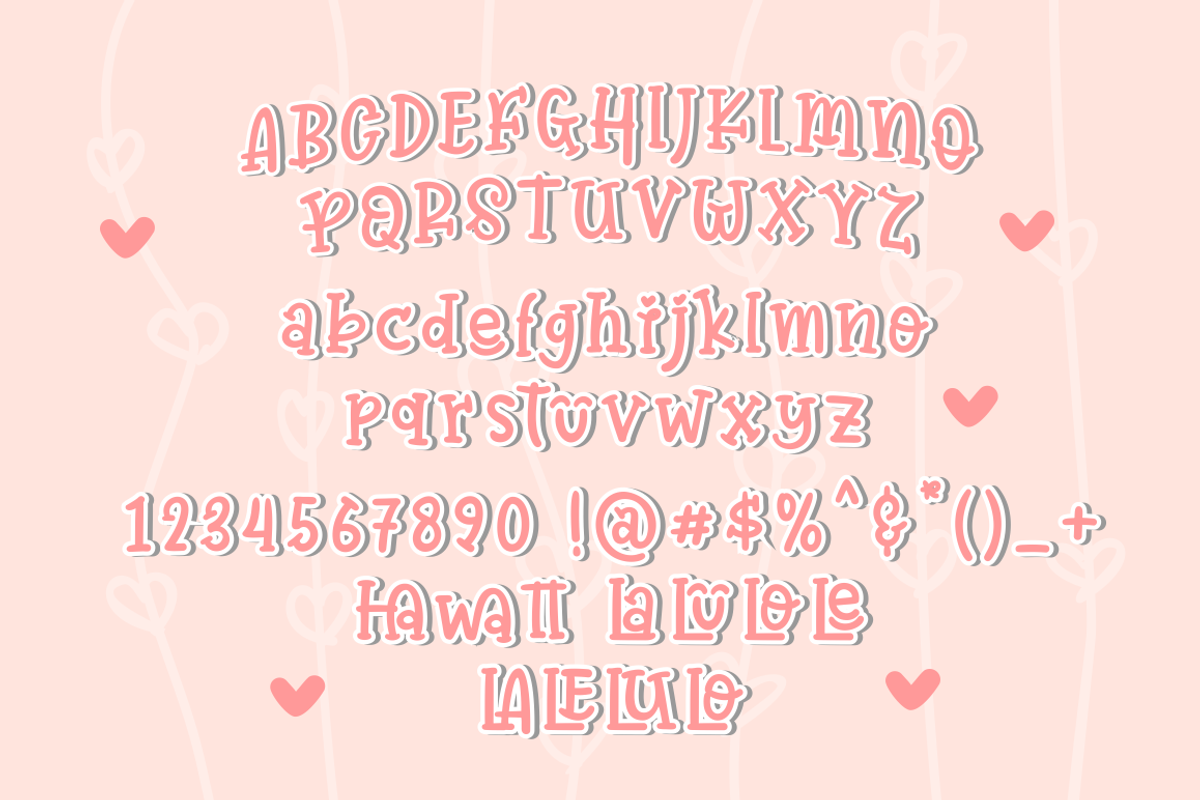 Always Happy | Cute Happy, a Handwritten Font by Joko Setiono (Photo 3 of 7)