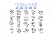 Moose Christmas Clipart Set, an Animal Illustration by Palau (Thumbnail 9 of 10)