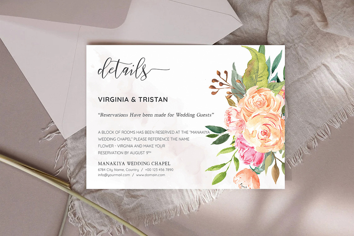 Canva Details Card, an Invitation Template by ShineOnWedding (Photo 5 of 12)