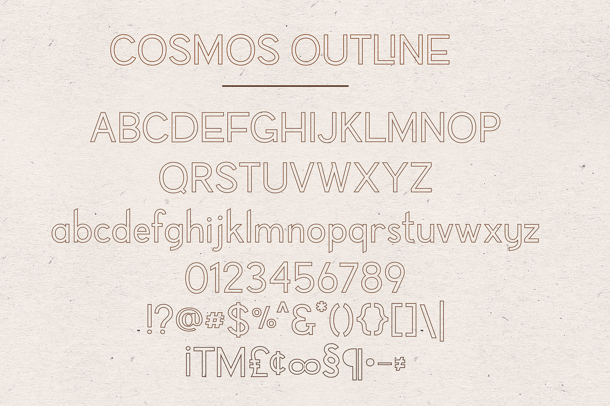 COSMOS Offset Font Duo, a Sans Serif Font by Fancy Malone (Photo 12 of 13)