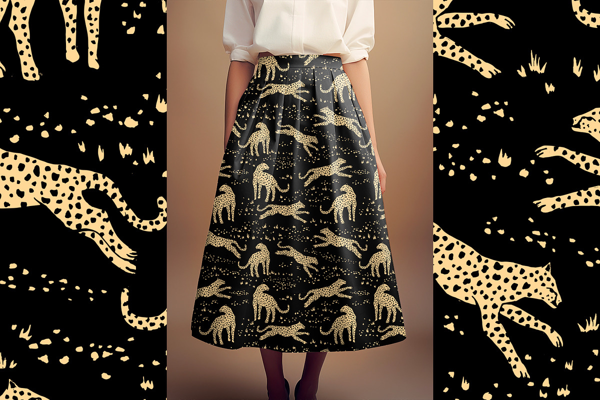 Hand Drawn Wild Leopards, a Wallpaper Graphic by MalyskaStudio (Photo 16 of 17)