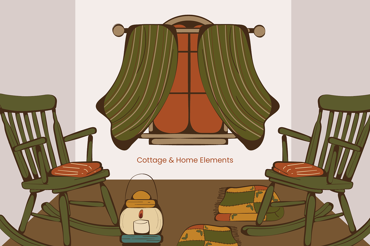 Cozy Cottagecore Fall Illustration, a Seasonal Illustration by Invisual Studio (Photo 3 of 10)