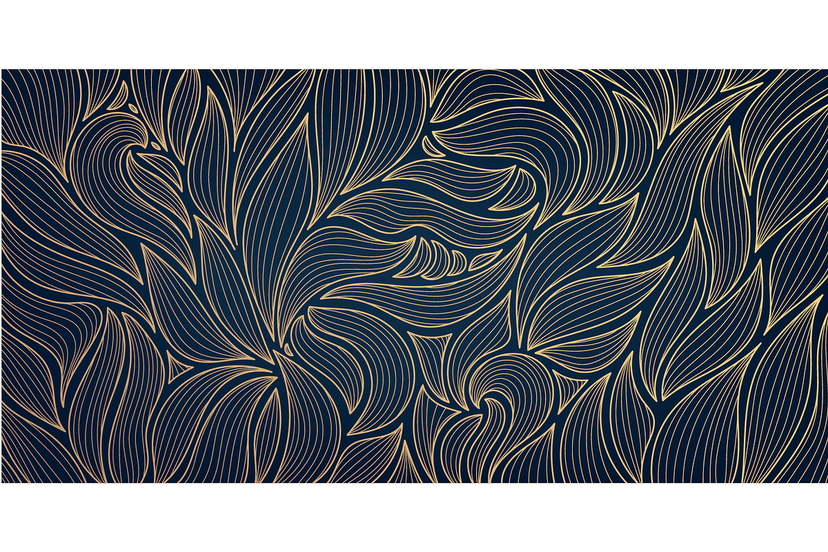 Luxury line leaves art deco patterns, a Pattern Graphic by Marylia (Photo 3 of 16)