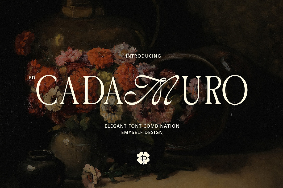 ED Cadamuro - Combination font, a Serif Font by Emyself Design (Photo 1 of 10)
