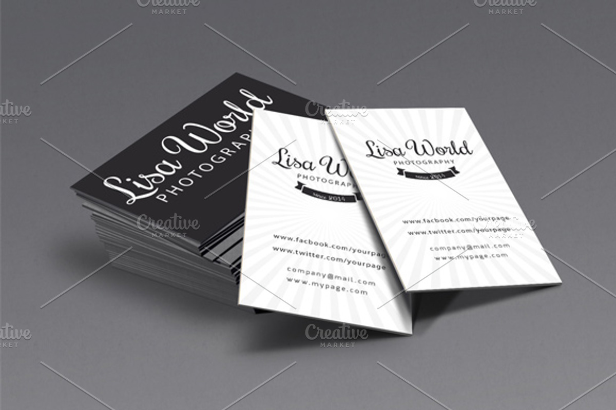 Photography Business Card, a Business Card Template by felicidads (Photo 1 of 2)