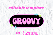 Editable Logo Y2K Retro Branding, a Branding & Logo Template by PLANETSEL (Thumbnail 2 of 6)