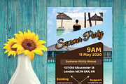 Summer Party Flyer, a Flyer Template by PenciGraphics (Thumbnail 2 of 2)