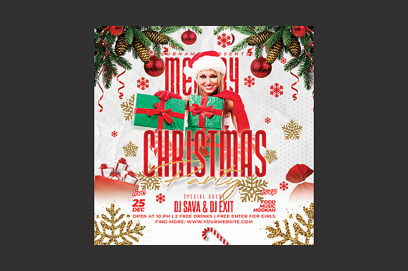 Christmas Party Flyer preview 2