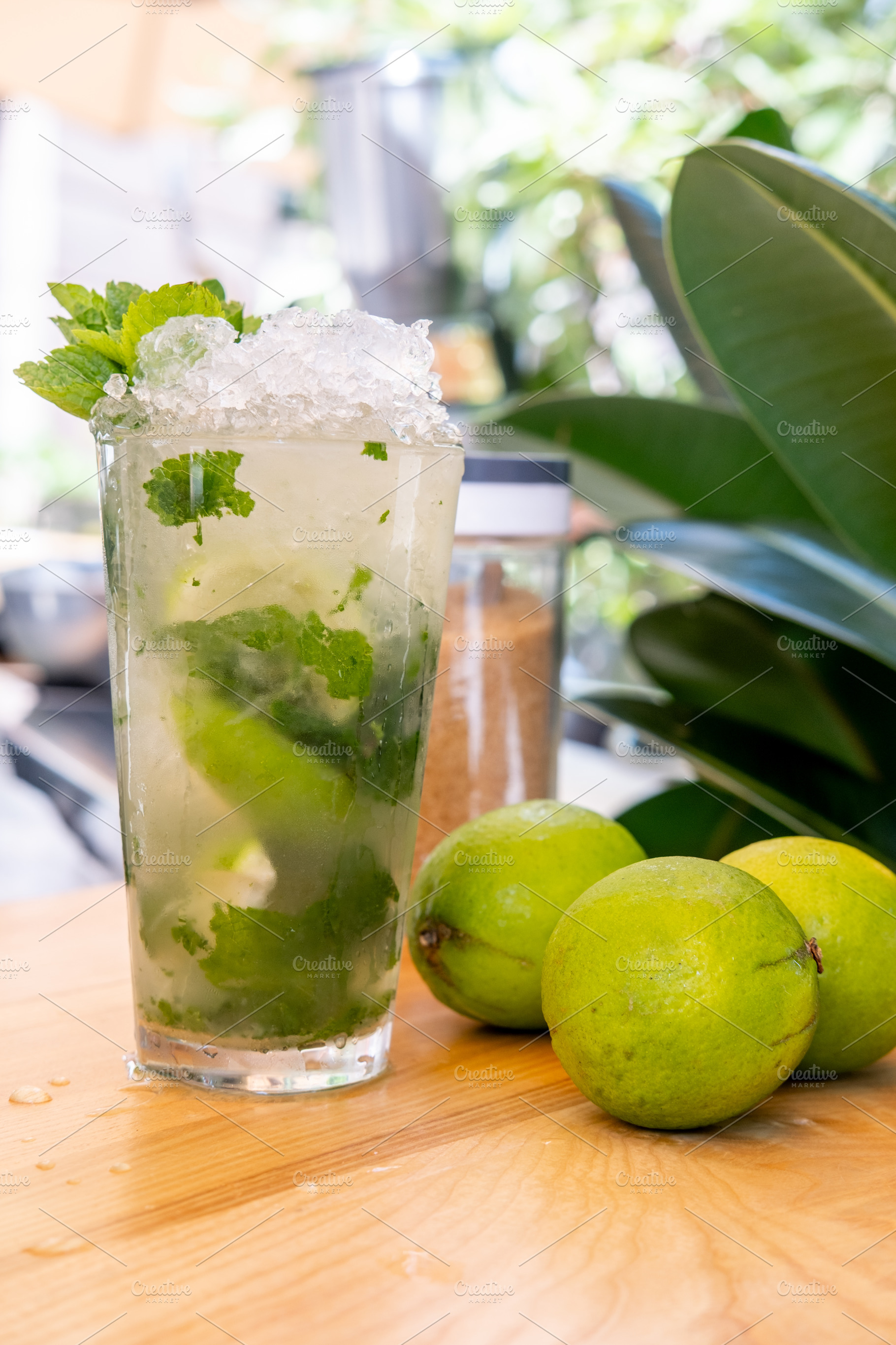 Mojito drink frosted lime beverage glass exotic, a Food & Drink Photo by Photo Drive Studio