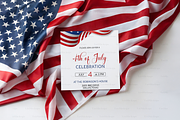 Patriotic Square Mockup with US Flag, a Product Mockup by TatiMockup (Thumbnail 4 of 4)