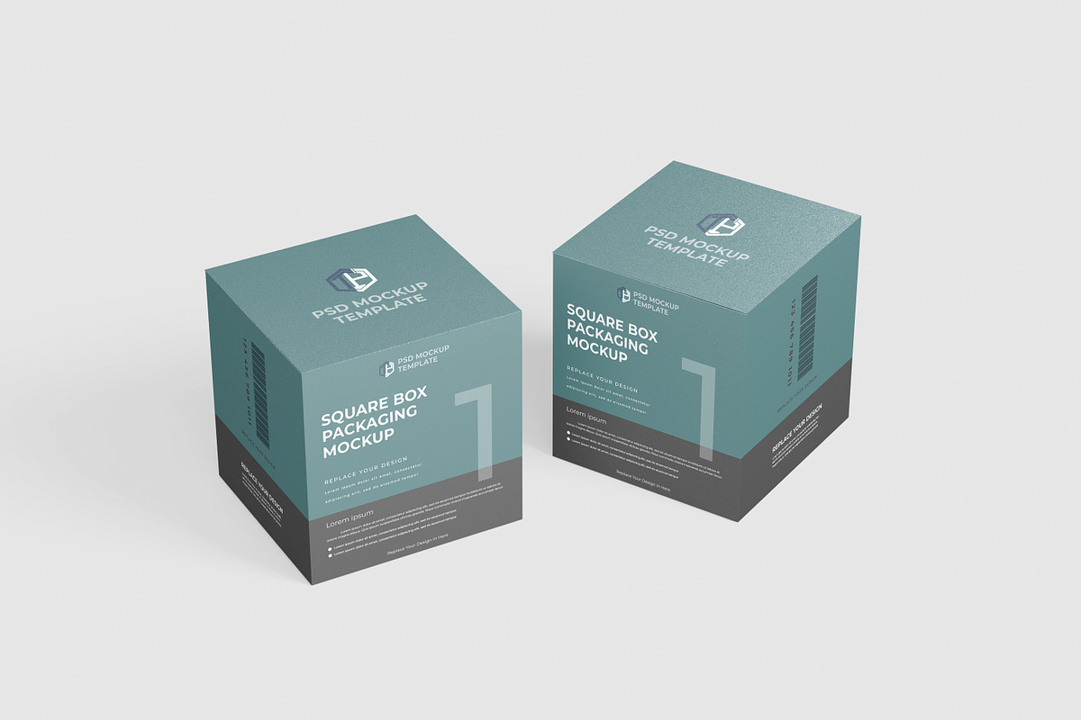 Square Box Mockup, a Packaging Mockup by tiyasprabawa (Photo 9 of 11)