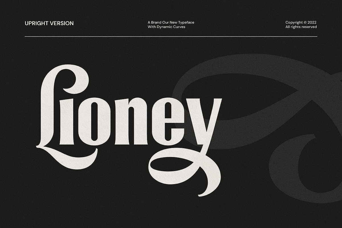 Lioney Upright, a Font by A.Budianto (Photo 2 of 9)