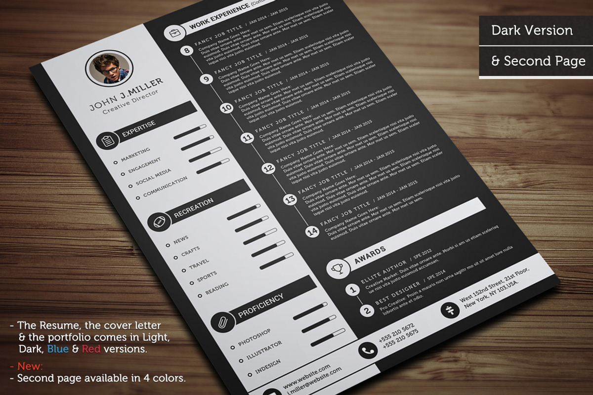 Clean CV Resume, a Resume Template by CodePower (Photo 2 of 5)