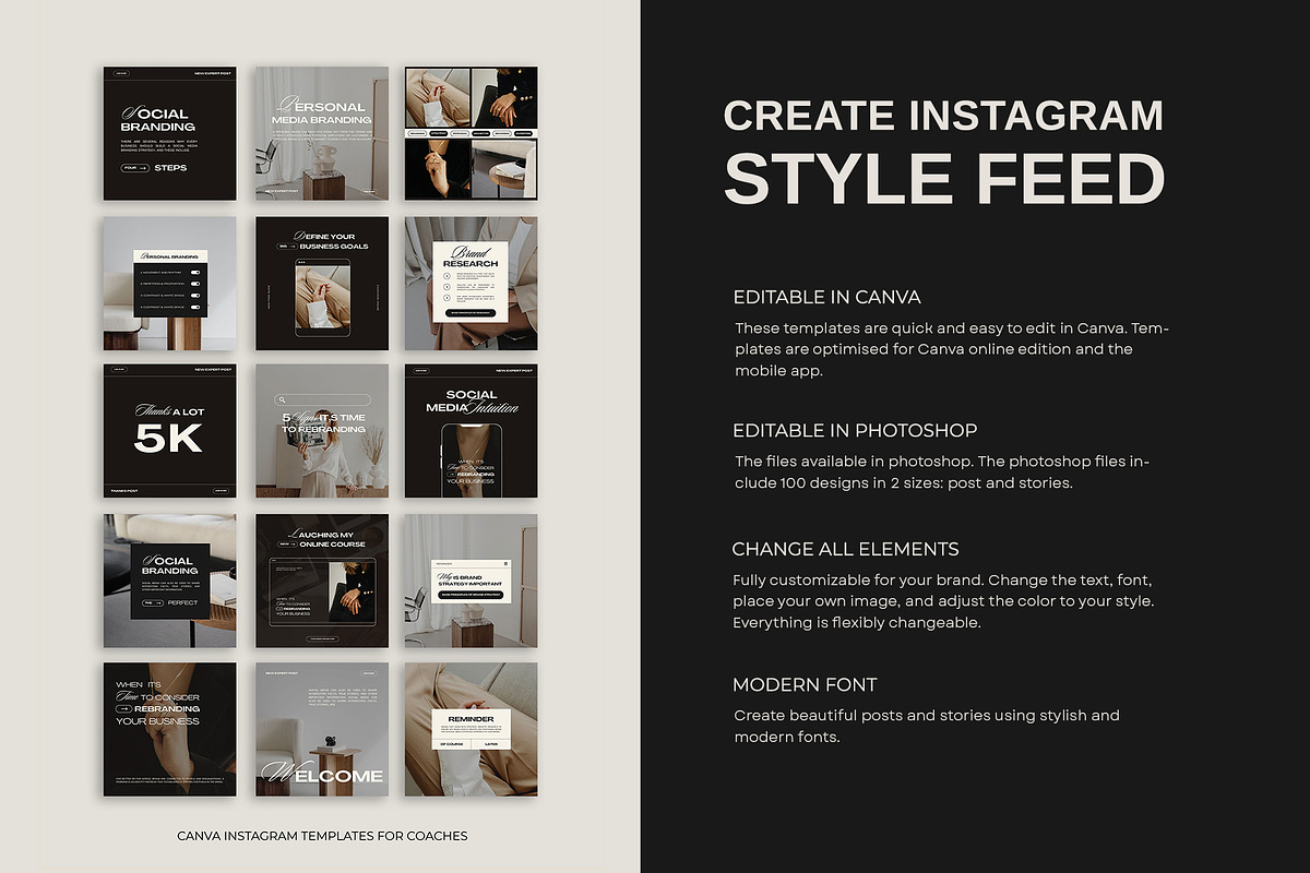 Big Coach Bundle | Canva, a Social Media Template by Instprofi | Studio Estimo (Photo 31 of 48)