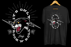 Black panther old School design