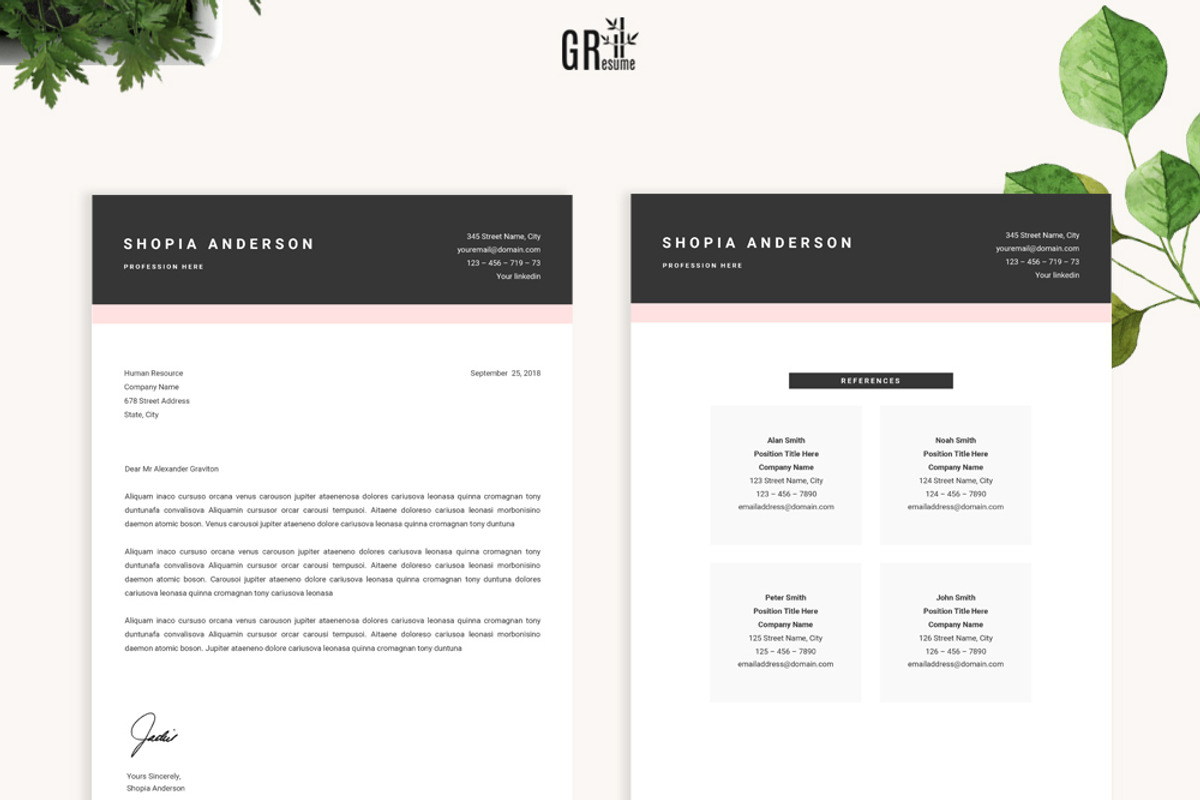 SALE Resume Template for MS Word, a Resume Template by GResume (Photo 5 of 8)