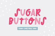 Sugar Buttons Funny Christmas font, a Handwritten Font by supfonts (Thumbnail 1 of 8)