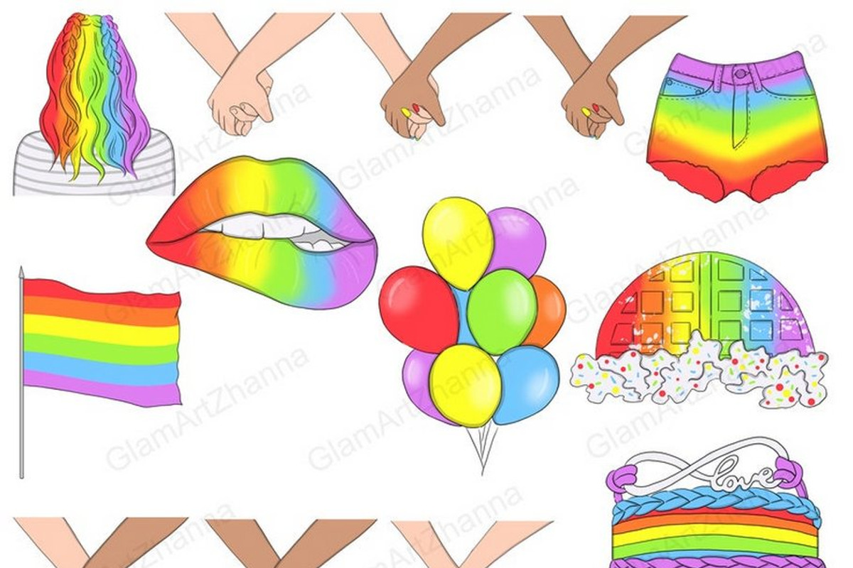 Pride Clipart, an Object Illustration by GlamArtZhanna (Photo 2 of 3)