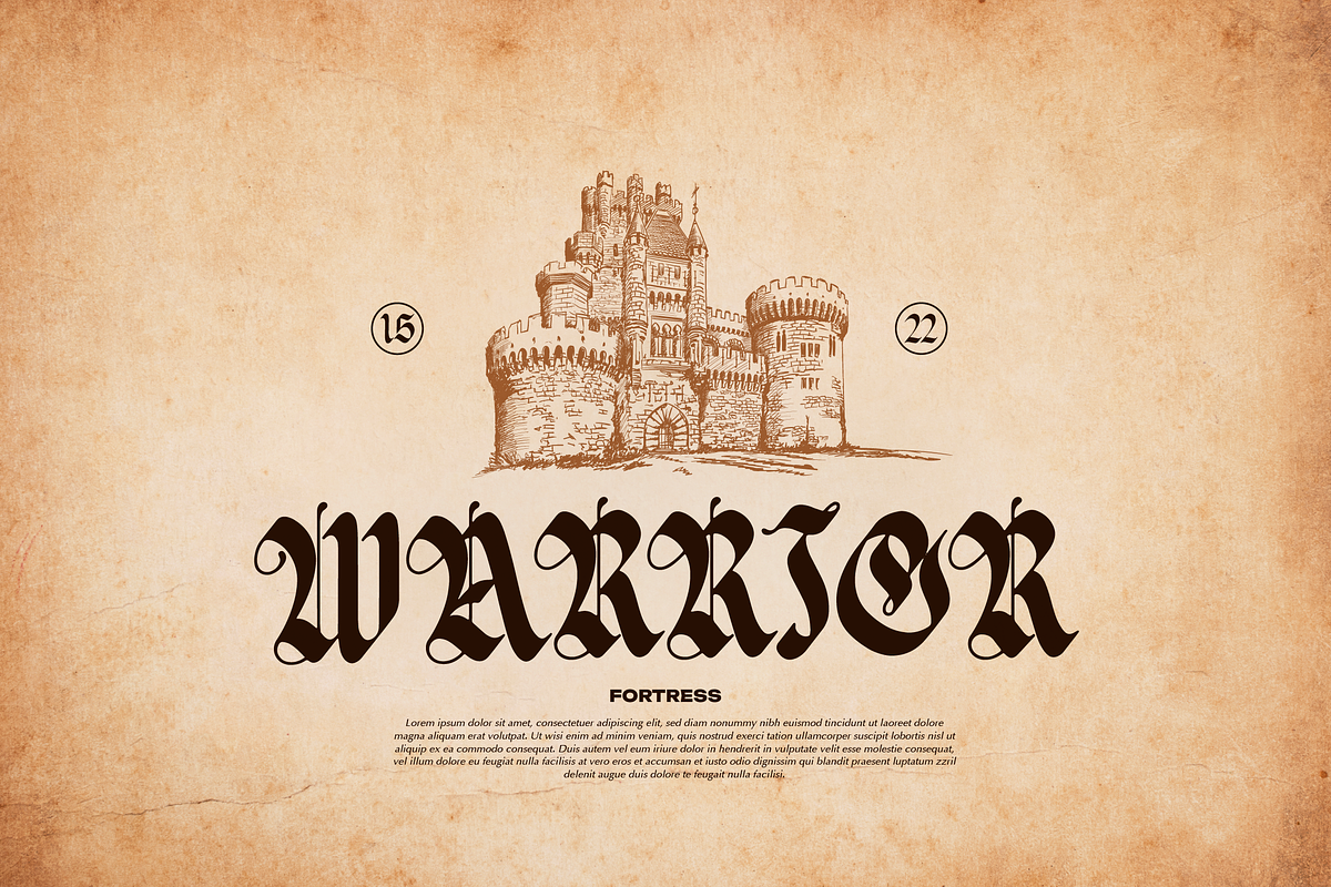 Kejddart | Blackletter Typeface, a Blackletter Font by Denustudios (Photo 7 of 12)