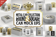 Vol1. Metal Can Mockup Collection, a Cups & Container Mockup by INCDesign (Thumbnail 1 of 27)