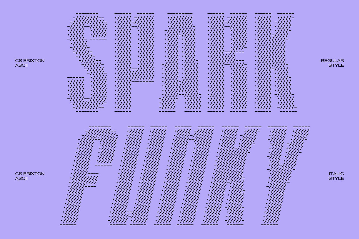 CS Brixton Ascii, a Sans Serif Font by Craft Supply Co. (Photo 3 of 8)