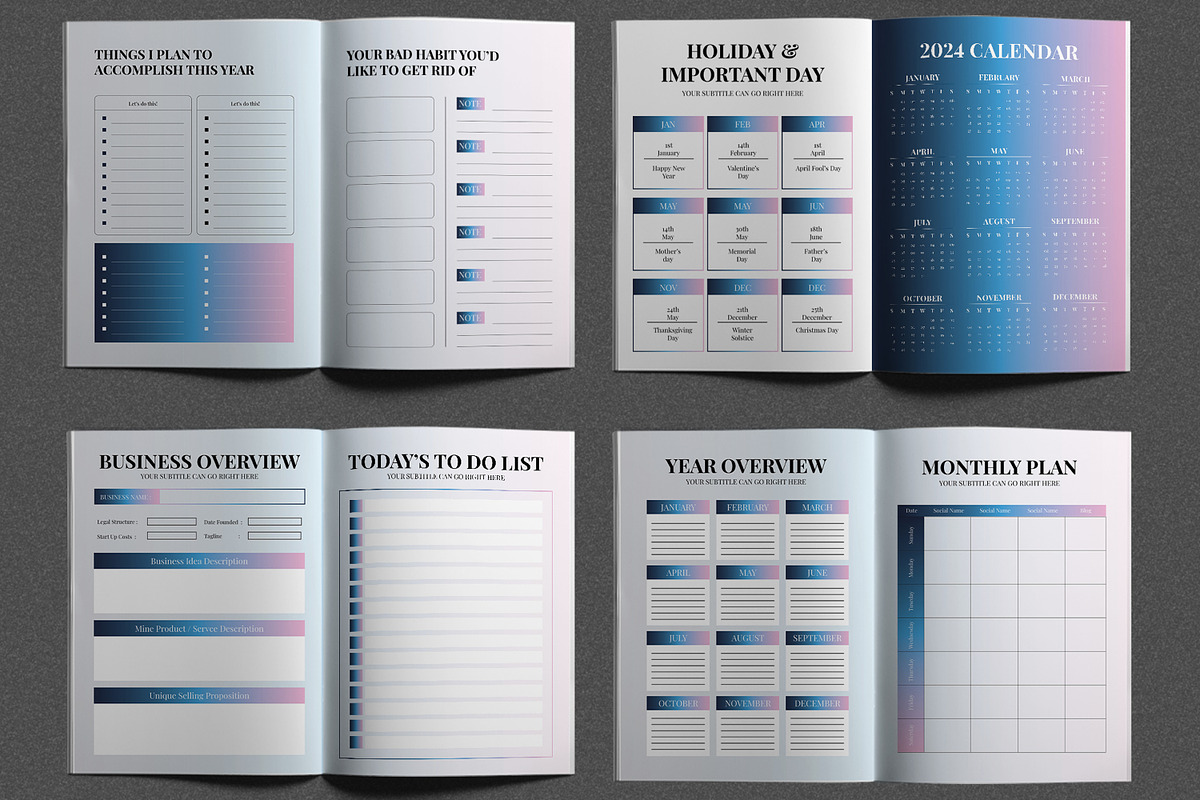 Journal Planner Template
