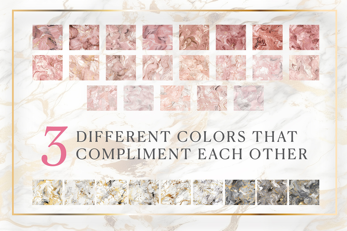 Pink, Blush and Gold Marble Texture, an Illustration by Amusing Owl (Photo 2 of 4)