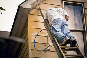 Painting a house
