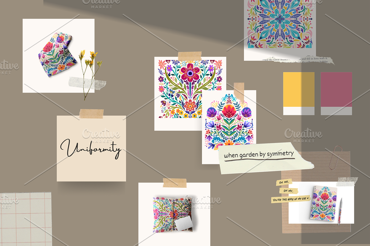 Folk Art | Garden Theme, a Texture Illustration by ArtstudioByKhushbu (Photo 9 of 11)
