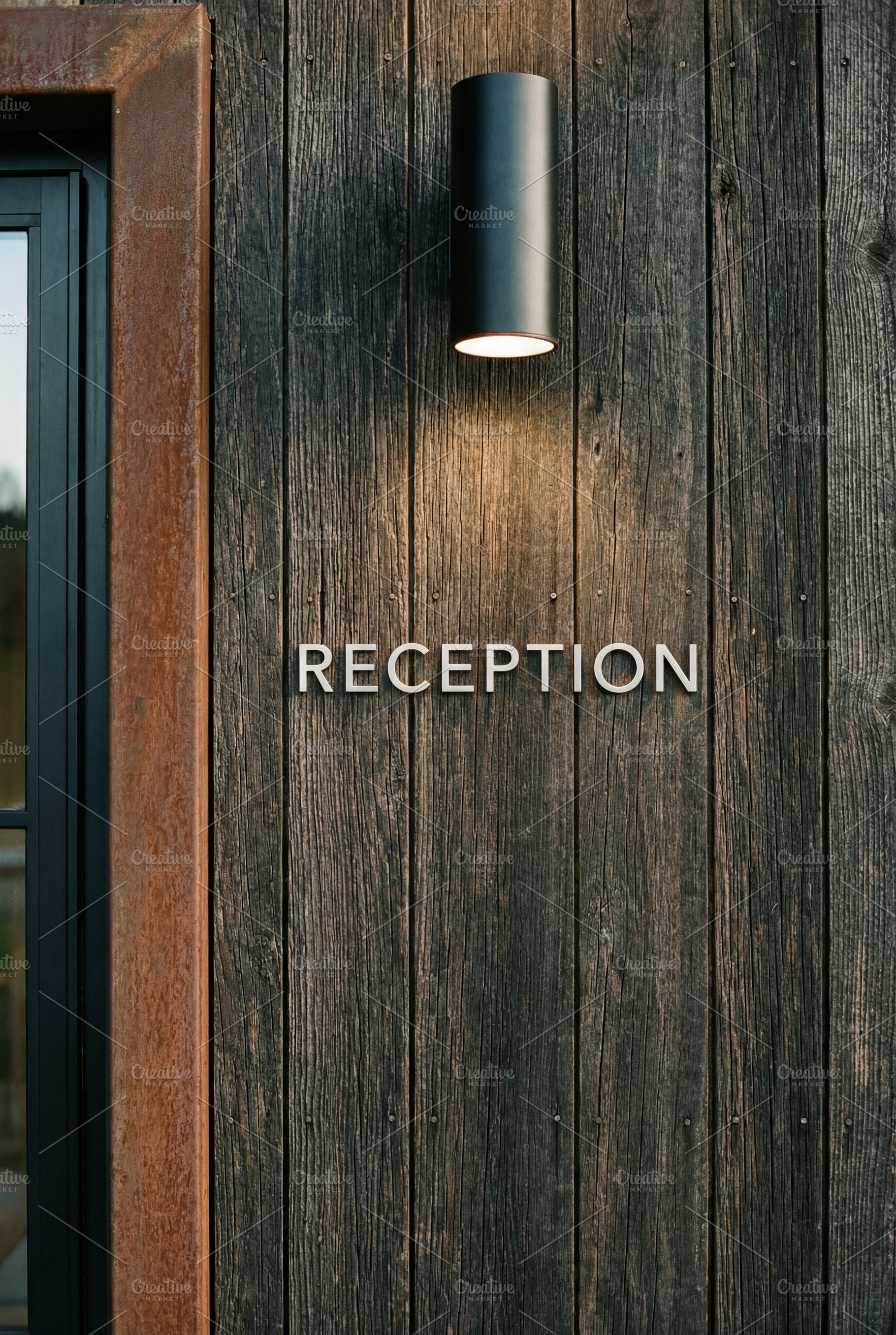 Modern Design Reception Signage, a Business Photo by Virgo Studio