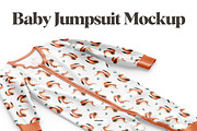 Baby Jumpsuit Mockups, an Apparel Mockup by rebrandy (Thumbnail 1 of 9)