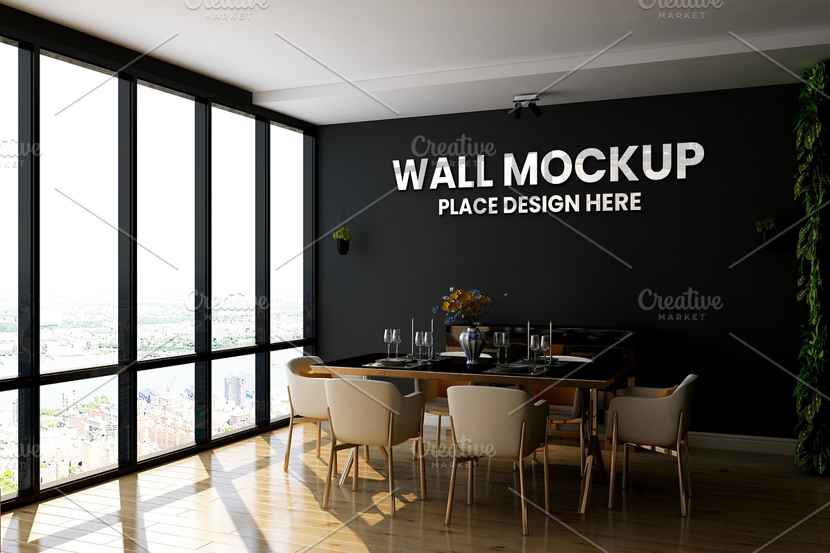 Cafe or Restaurant Wall Mockup, a Product Mockup by Ayy (Photo 11 of 15)