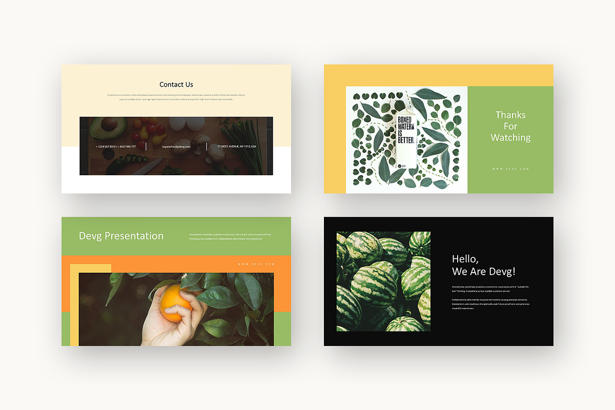 Devg : Food Venture Google Slides, a Presentation Template by Punkl Camp (Photo 9 of 16)