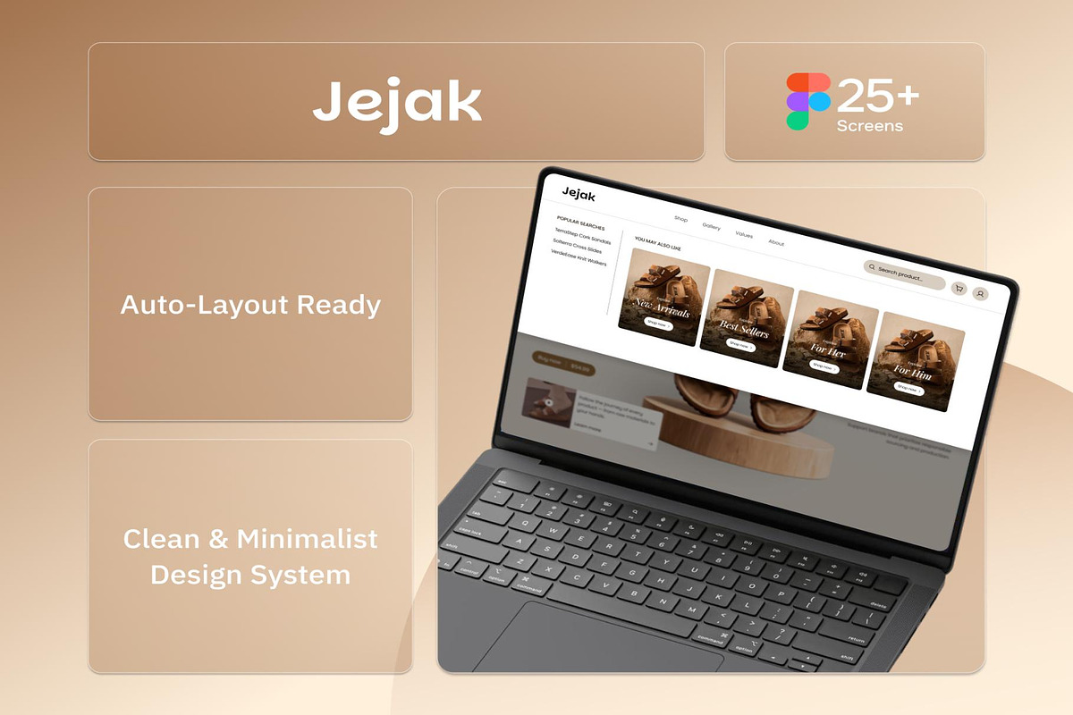 Jejak Sustainable Fashion eCommerce, an UI Kit Template by Creative Perspective (Photo 2 of 7)