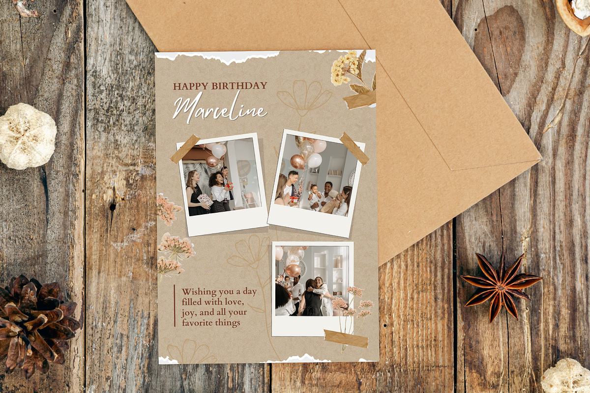 5 Birthday Photo Collage Templates, a Templates & Theme by TemplateCastleStore (Photo 7 of 9)