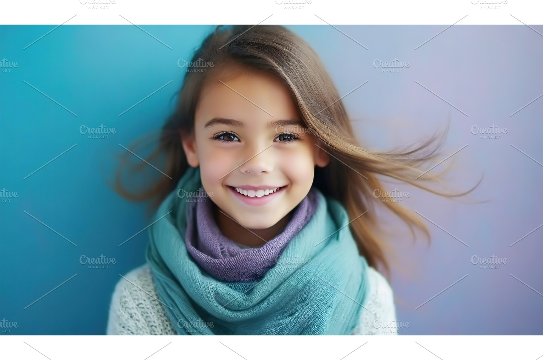Smiling young girl with wind-swept, a Beauty & Fashion Photo by Igor Tichonow