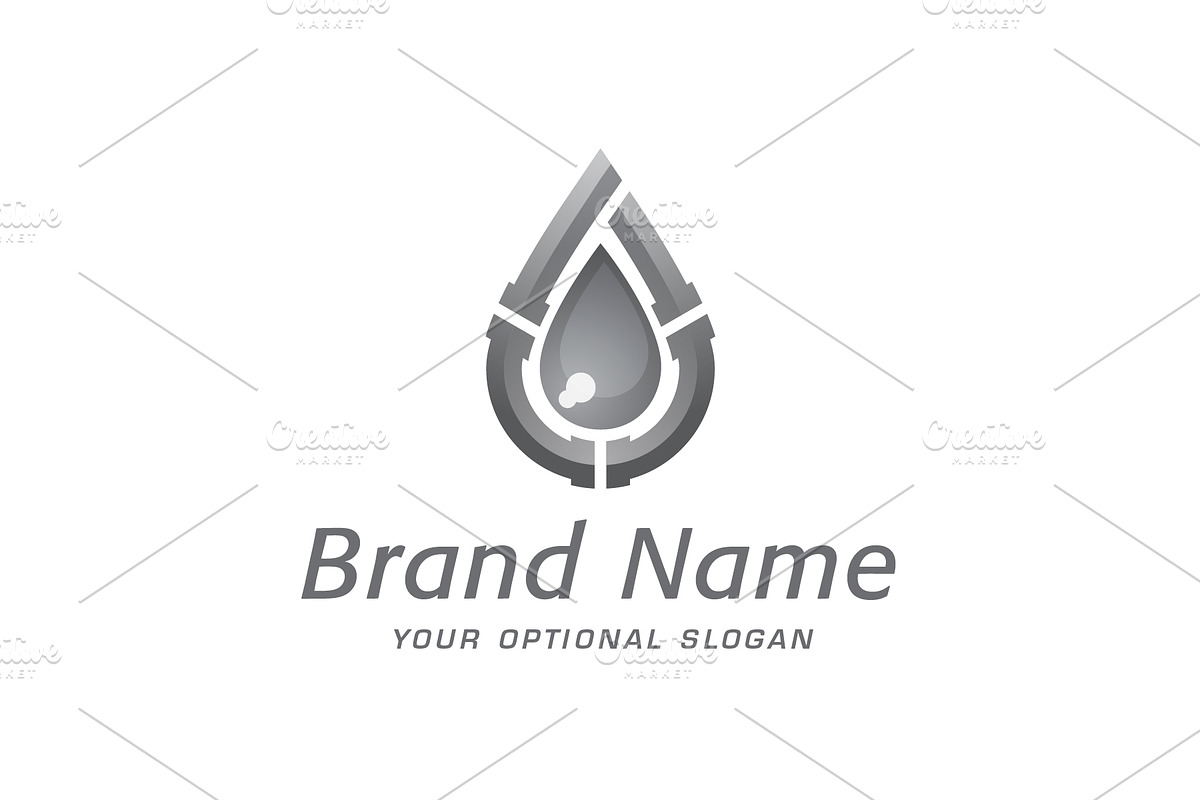 Pipeline Drop Custom Logo, a Branding & Logo Template by ARTE MIGUEL (Photo 3 of 3)