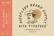 Giyo Typeface, a Font by Megflags (Thumbnail 1 of 10)