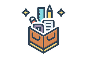 Material stationery color icon, a Duotone Icon by Creative priyanka