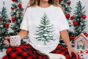 Watercolor Snowy Pine Trees Clipart, a Transportation Illustration by Digital Artistic99 (Thumbnail 5 of 7)
