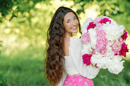 Beautiful girl in a white shirt, a Person Photo by Karpyshyn Yuliia