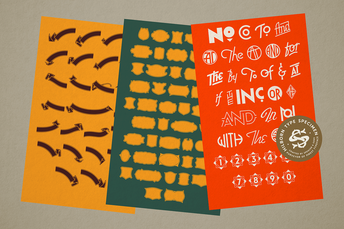 S&S Hilborn Font Bundle, a Font by Spencer & Sons Co. (Photo 16 of 17)