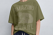 T-Shirt Mockup PSD - Female Model, a Shirt Mockup by Rymden_Fl (Thumbnail 2 of 6)