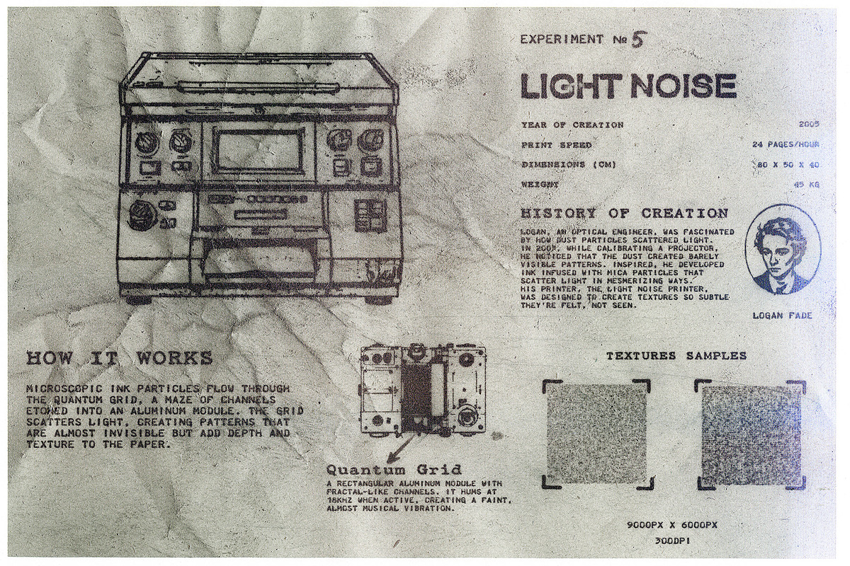 LIGHT NOISE PRINTER TEXTURE PACK, a Texture Graphic by Textexp (Photo 2 of 10)
