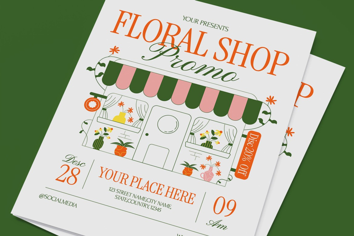 Floral Shop Promo Flyer preview 2