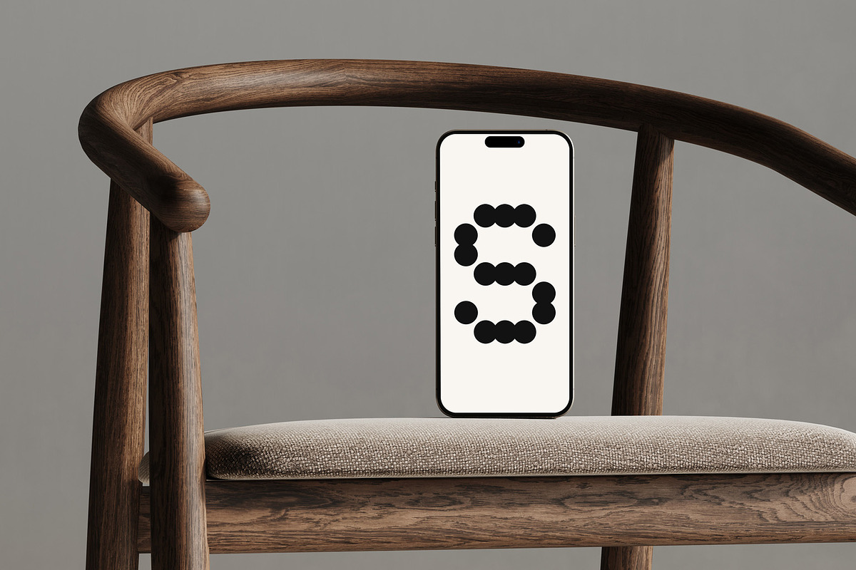Beige iPhone Mockup 03, a Mockup by TRANSPARENT SOURCE