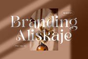 Branding Aliskaje Modern Serif Font, a Serif Font by Storytype Studio (Thumbnail 1 of 9)