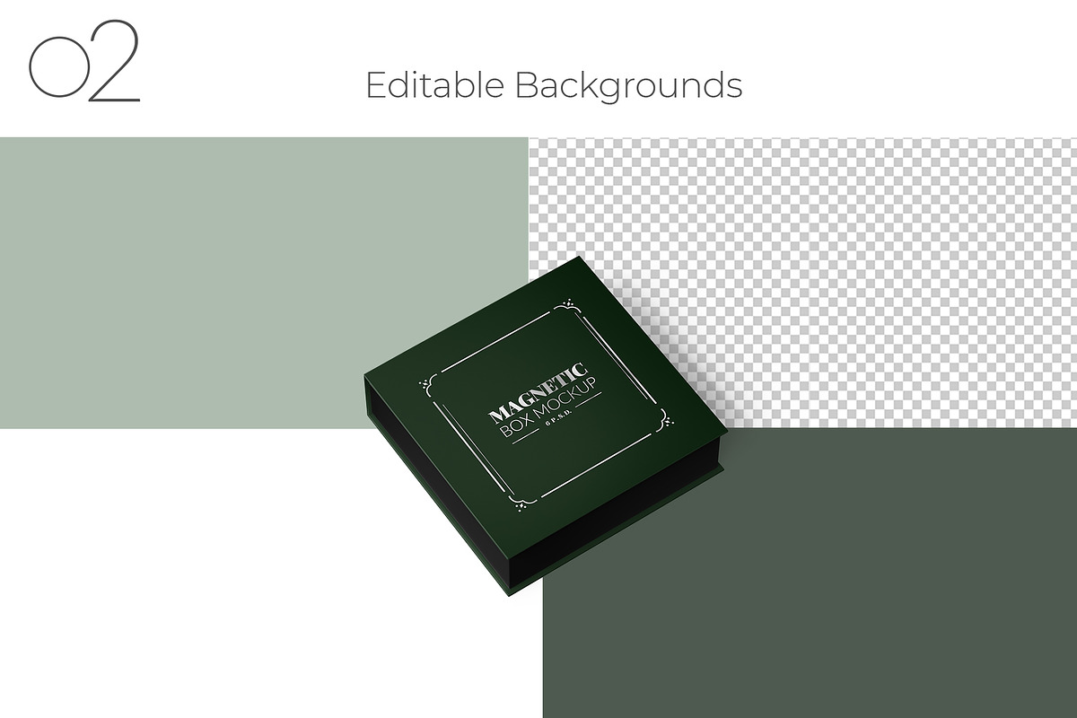 Square Book Style Rigid Box Mockup, a Packaging Mockup by Sheikhadesign (Photo 3 of 11)